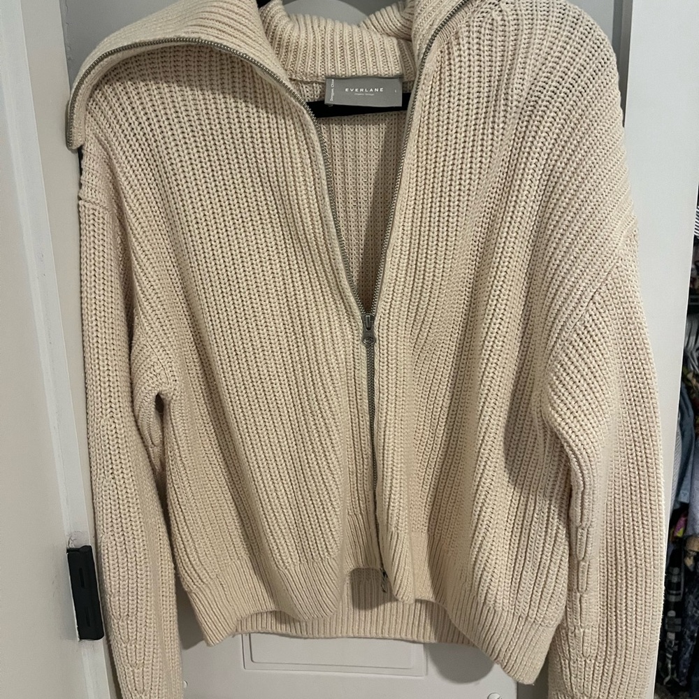 Everlane Cream Women's Sweater Cardigan